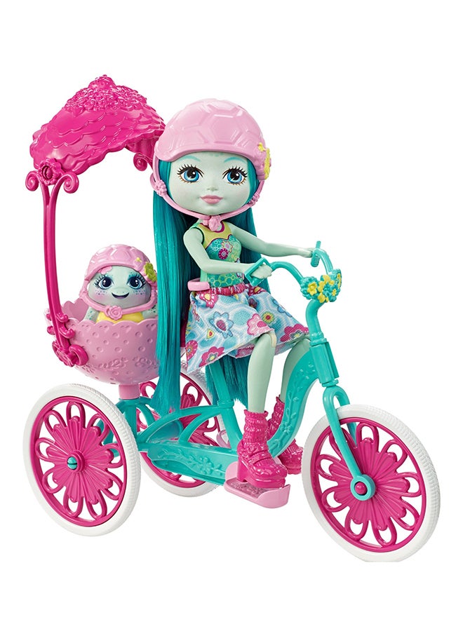 إنشانتيمالز مجموعة ألعاب متنوعة من دمية وسلحفاة تايلي - Image 3