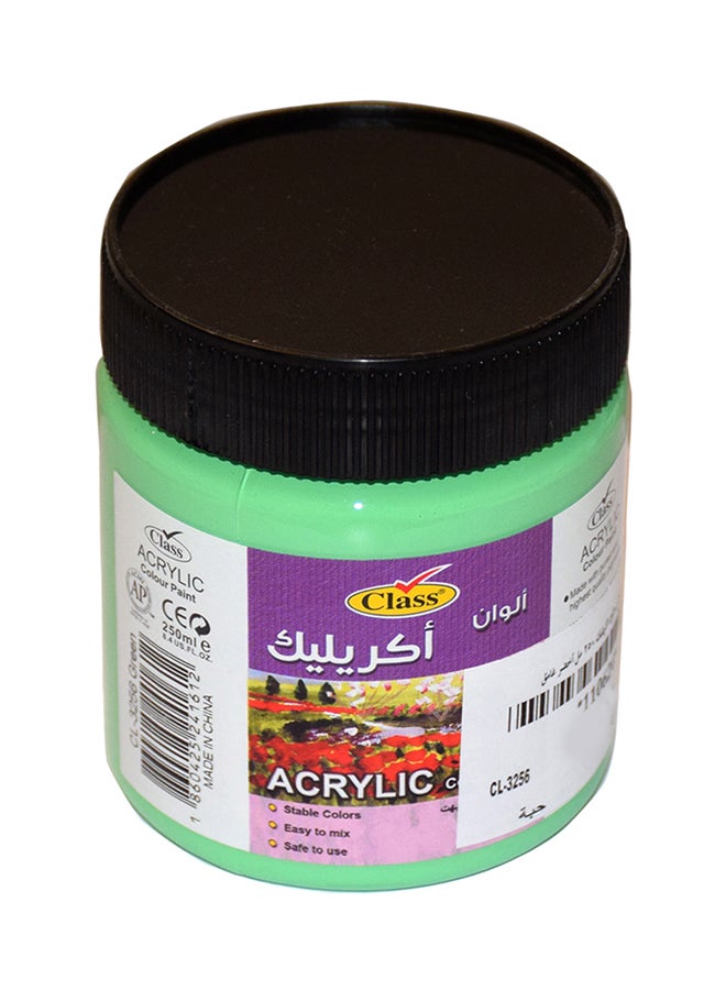 class Acrylic Paint Dark Green 