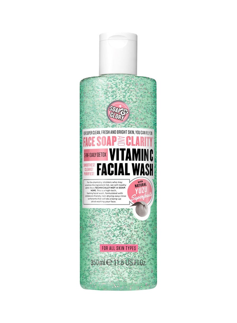 Soap & Glory - 3-In-1 Daily Vitamin C Facial Wash 350ml - Image 1