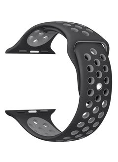 Replacement Band For Apple Watch Series 3/2/1 Sport Edition Black/White