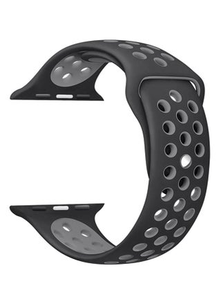 Replacement Band For Apple Watch Series 3/2/1 Sport Edition Black/White - v1531482359/N15728817A_1