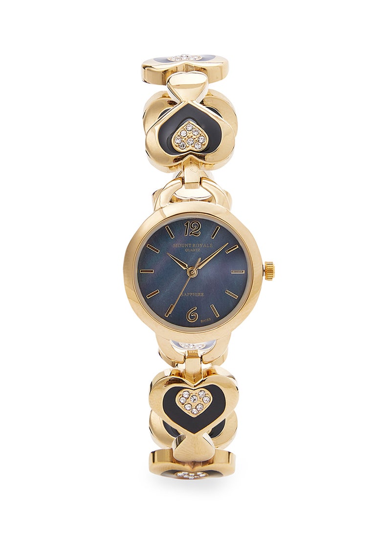 MOUNT ROYALE - Women's Stainless Steel Analog Watch 1593GPB - Image 1