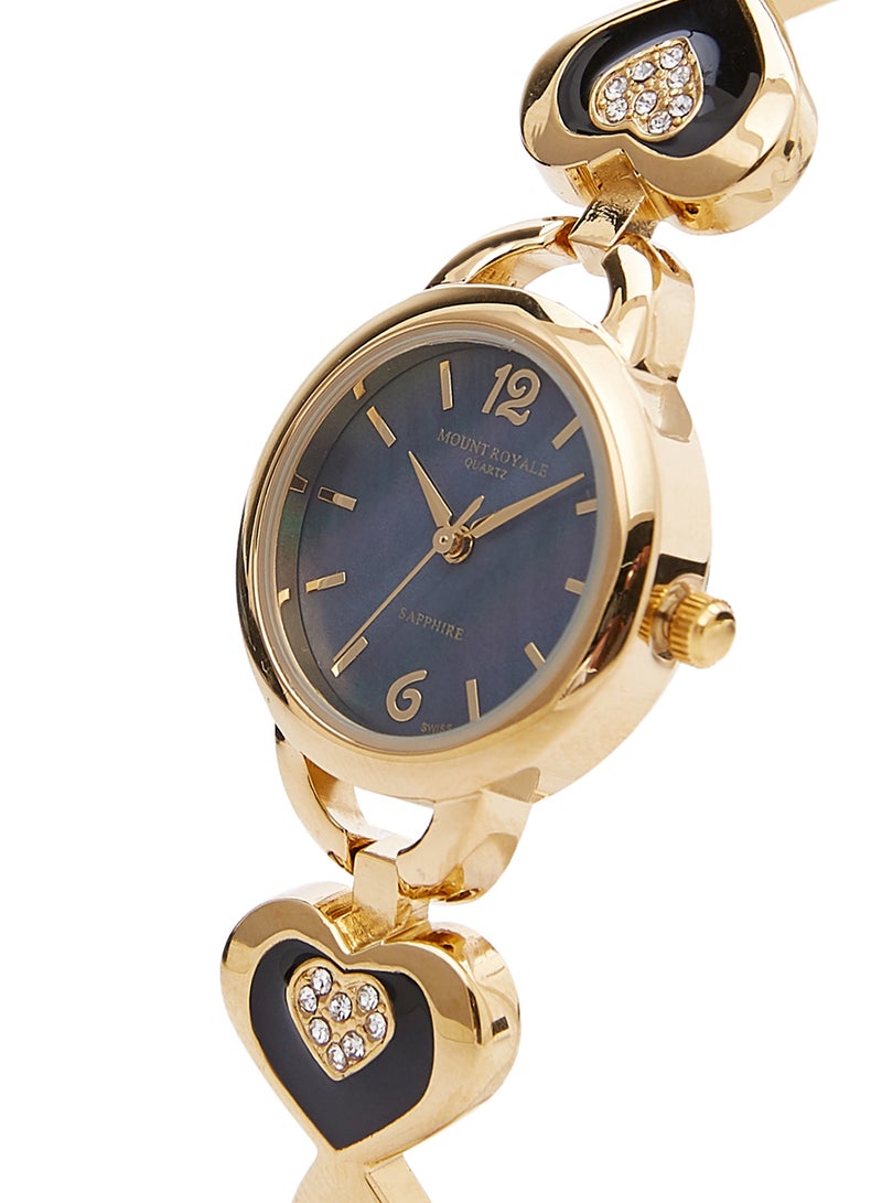 MOUNT ROYALE - Women's Stainless Steel Analog Watch 1593GPB - Image 1