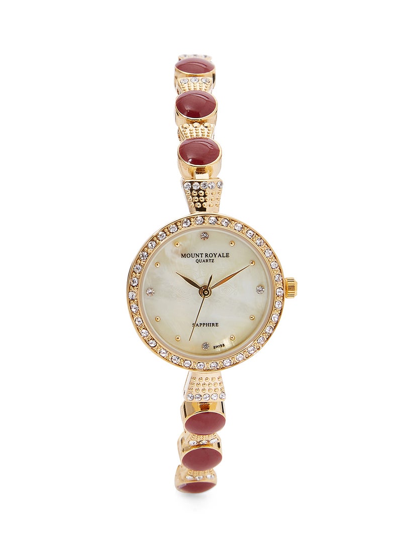 MOUNT ROYALE - women Stainless Steel Analog Watch 1595GPG - Image 1