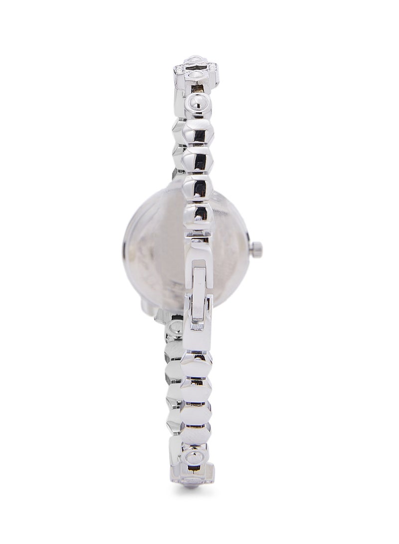 مونت رويال ساعة يد بعقارب وسوار من الستانلس ستيل طراز 1596STW women - Image 2