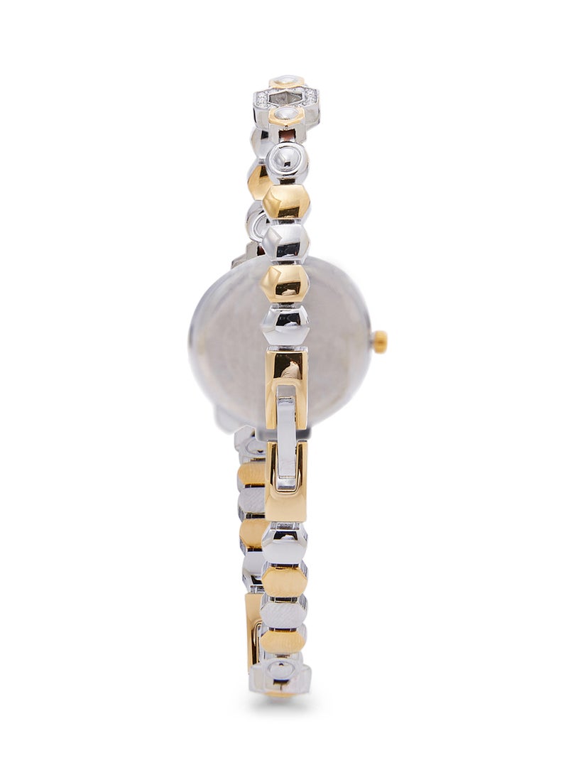 مونت رويال ساعة يد بعقارب وسوار من الستانلس ستيل طراز 1596TTB women - Image 2