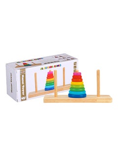 Alostoura Wooden Hanoi Tower Toy 20x9.2x6.7cm  - Image 4