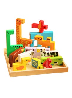 Alostoura Educational Wooden Animal Blocks 22.3 x 22.3cm  - Image 1