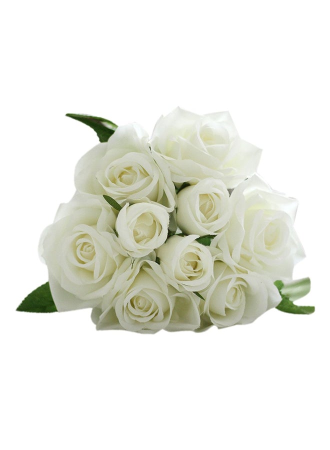 Generic Artificial Rose Flower White 70x70x270mm  - Image 1