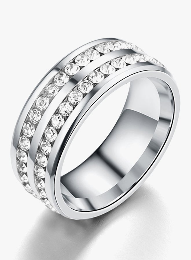 Amader Titanium Steel Anti-Allergy Simple Wedding Couples Ring - Image 1