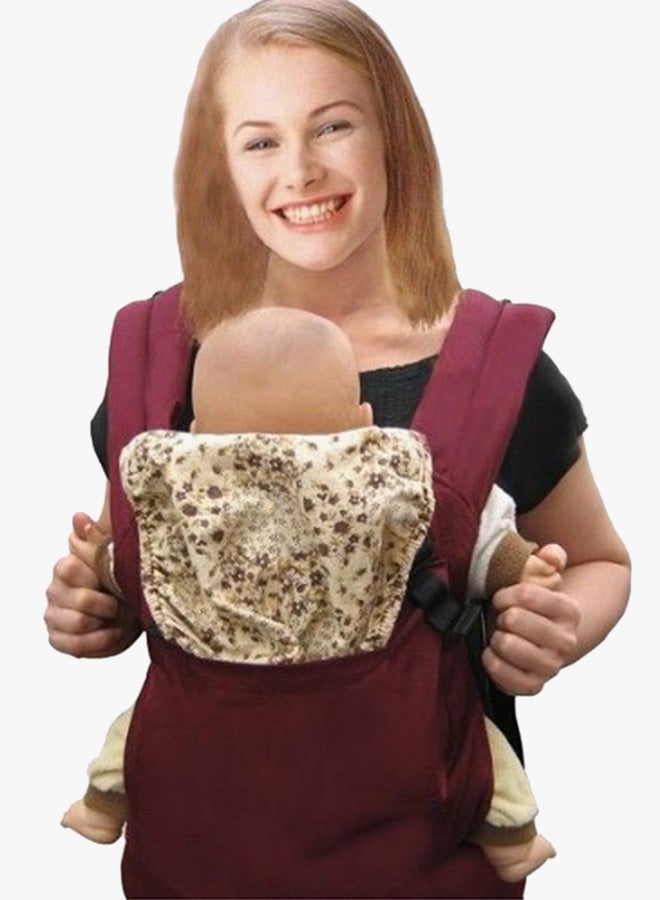 QiaoKai Front And Back Baby Carrier Harness-Red  - Image 2
