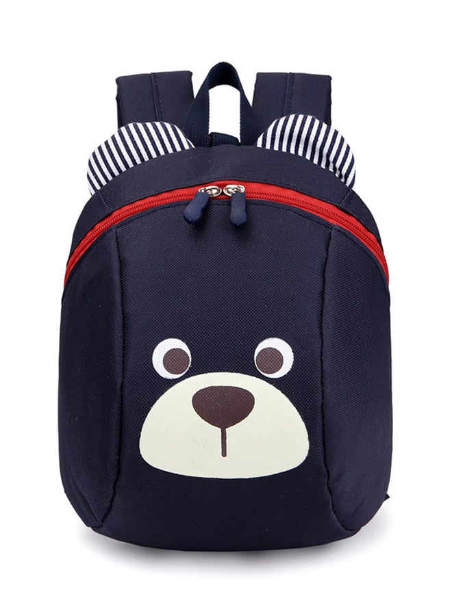 Generic - Graphic Printed Zipper Closure Backpack Dark Blue - Image 1