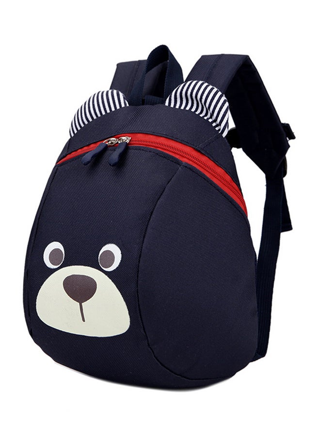 Generic - Graphic Printed Zipper Closure Backpack Dark Blue - Image 1