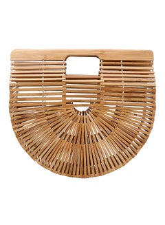 Solid Design Clutch Brown