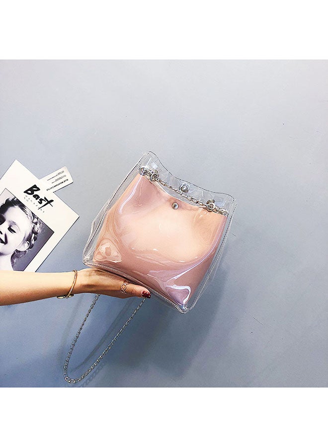 Generic - Transparent Shoulder Bag Pink - Image 1