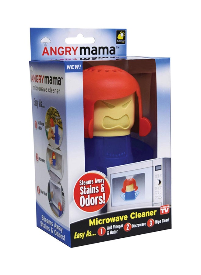 Angry Mama Microwave Cleaner Red/Beige/Blue 