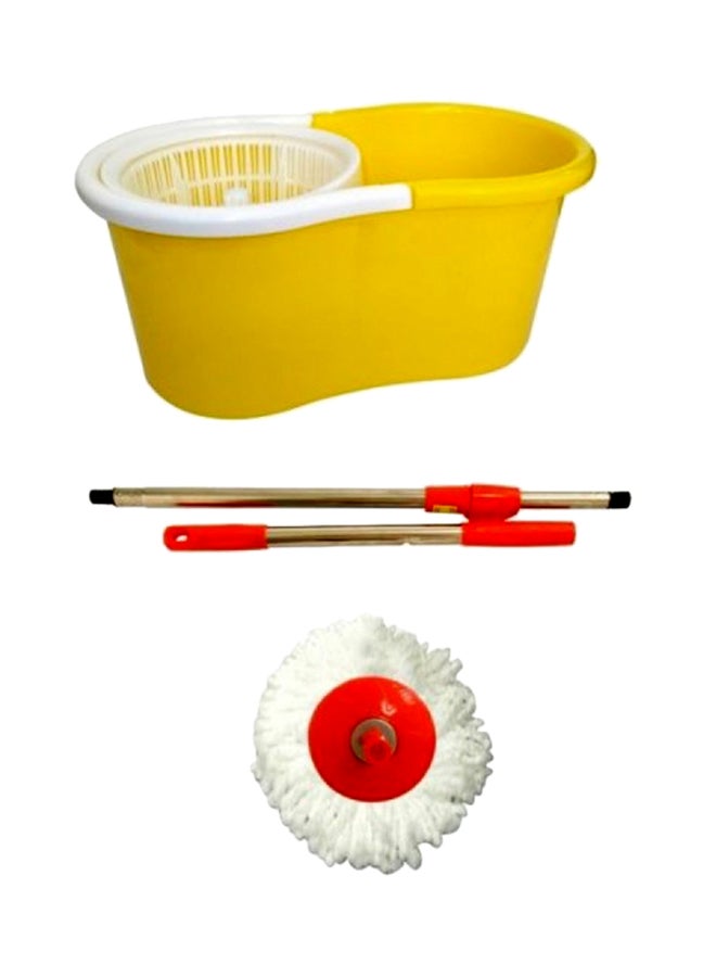 Mop With Bucket Yellow/White/Red
