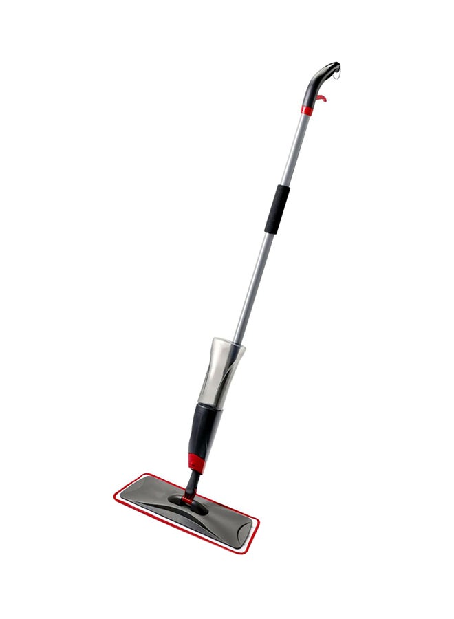 Feelings Microfiber Spray Mop With Curved Handle Red/Black/Silver 