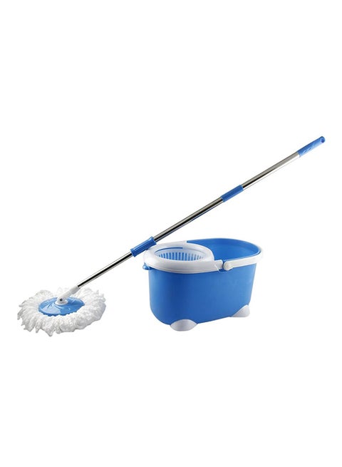 Mop 360 Degree Rotating Mop With Bucket Blue/White