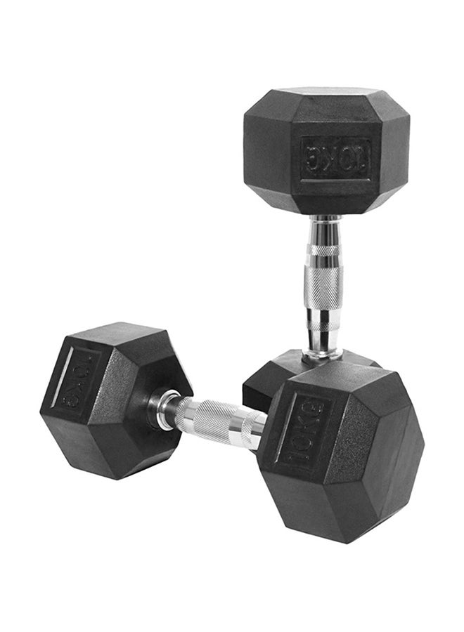 BODY SCULPTURE 2 Piece Hex Dumbbell Set 10kg 