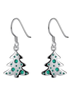 Christmas Tree Shape Dangle Earrings