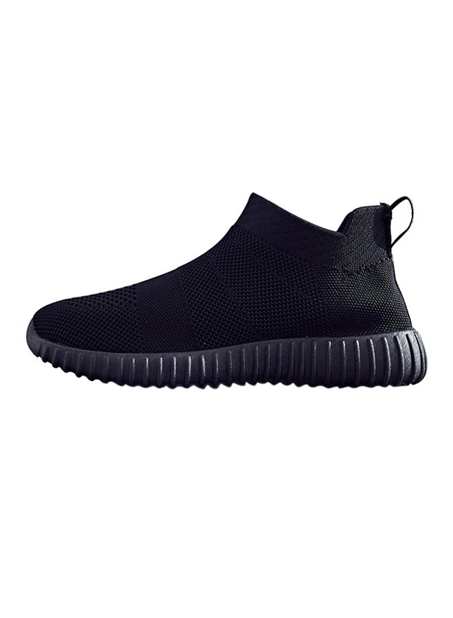 2018 Fashion Breathable Fly Knit Sneakers Black - Image 1