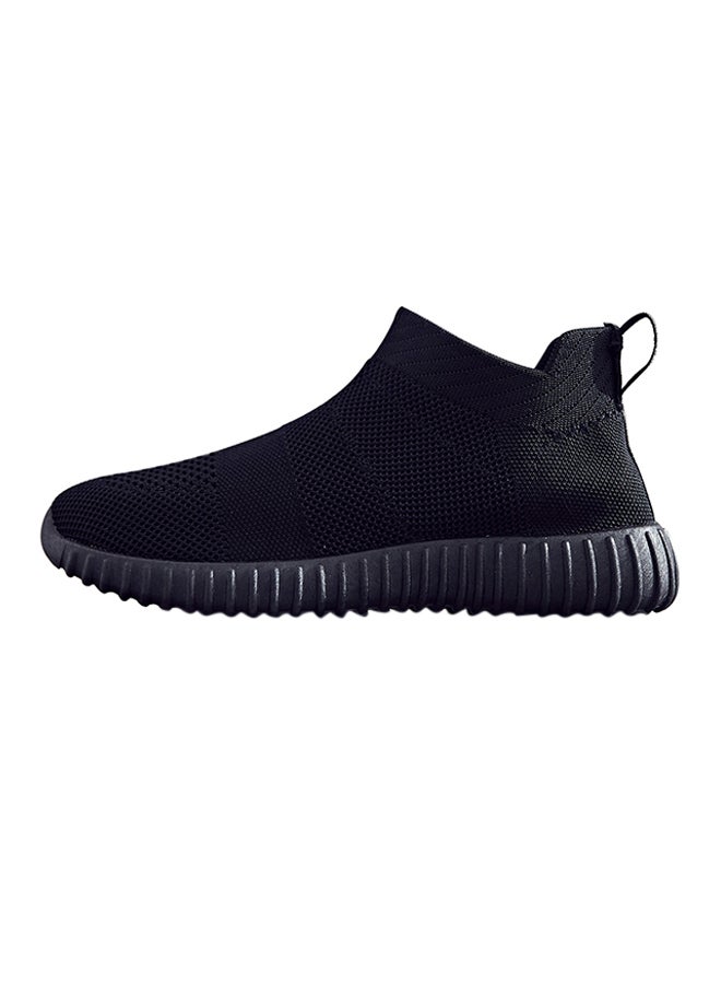 2018 Fashion Breathable Fly Knit Sneakers Black - Image 1