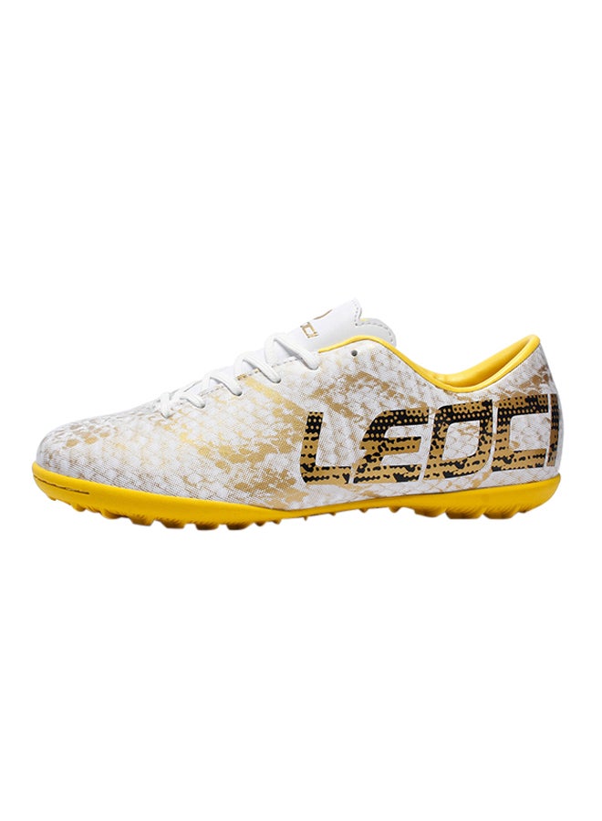 Anti-Skid And Resistant Soccer Trainers White/Yellow  - Image 1