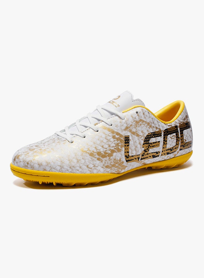 Anti-Skid And Resistant Soccer Trainers White/Yellow  - Image 2