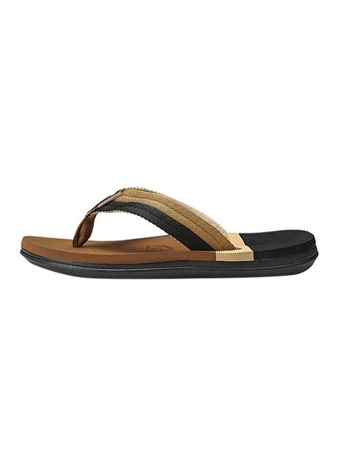 Non Slip Summer Beach Slippers Brown/Black/Beige  - Image 1