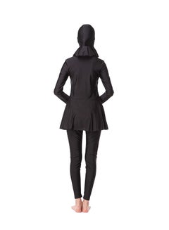 Generic Islamic Swimwear Burkinis with Hijab Grey/Black  - Image 2