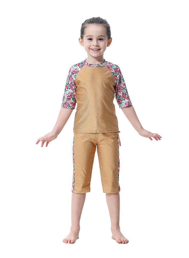 Generic - Floral Print Design Islamic Swimwear Multicolour - Image 1