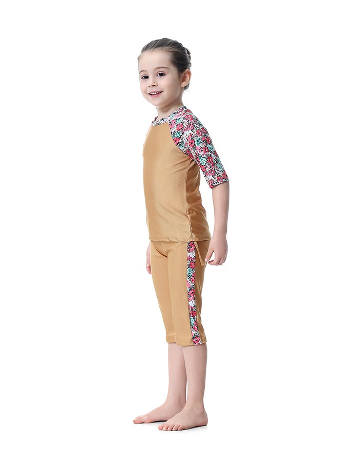 Generic - Floral Print Design Islamic Swimwear Multicolour - Image 1