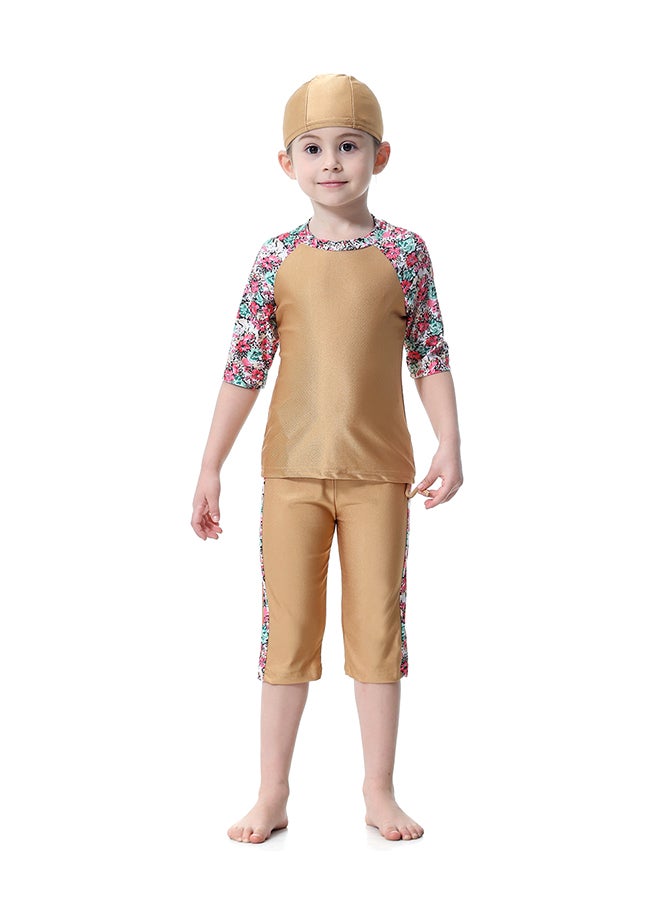 Generic - Floral Print Design Islamic Swimwear Multicolour - Image 1