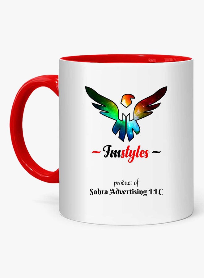 إف إم ستايلز كوب بعبارة مطبوعة آي لوف ماي بيد مور ذان آ لايك موست بيبول أبيض/أسود/أحمر - Image 2