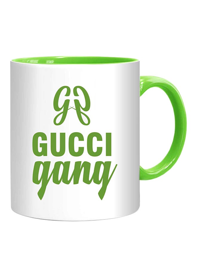 إف إم ستايلز قدح قهوة - جماعة جوتشي أبيض/أخضر 10Ø³Ù†ØªÙŠÙ…ØªØ± - Image 1