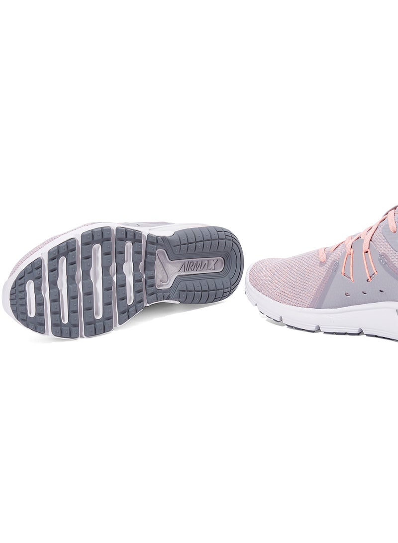 Nike Air Max Sequent 3 Lace-Up Trainers Atmosphere Grey/Crimson Pulse/Hot Punch - Image 4