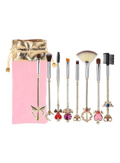YupFun 8-Piece Makeup Brush Set Multicolour 