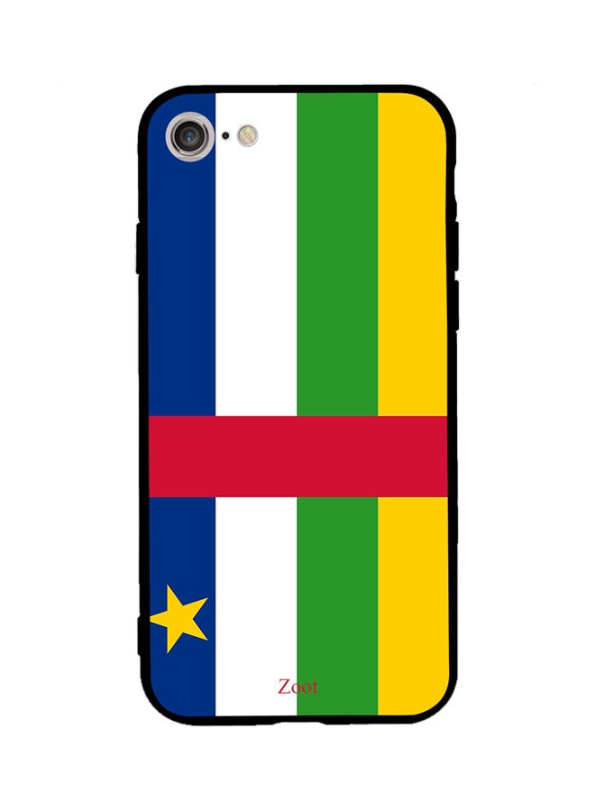 Zoot Thermoplastic Polyurethane Protective Case Cover For Apple iPhone 8 Central Africa Republic Flag