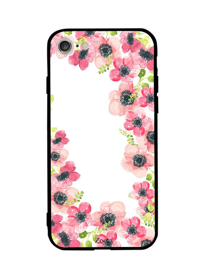 Zoot Thermoplastic Polyurethane Protective Case Cover For Apple iPhone 8 Pink Flowers Pattern