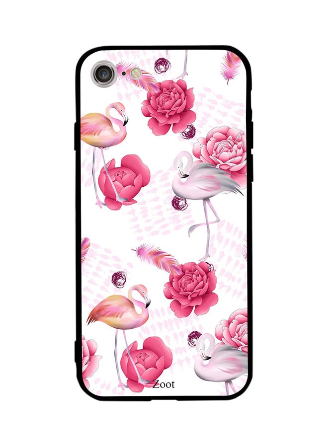 Zoot Thermoplastic Polyurethane Protective Case Cover For Apple iPhone 8 Rose And Swan