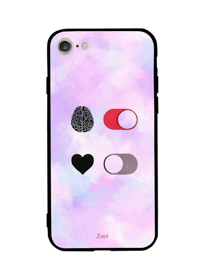 Zoot Thermoplastic Polyurethane Protective Case Cover For Apple iPhone 8 Brain On Love Off