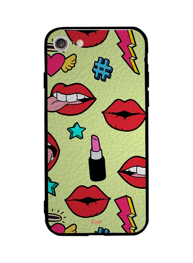 Zoot Thermoplastic Polyurethane Protective Case Cover For Apple iPhone 8 Kiss And Lips 