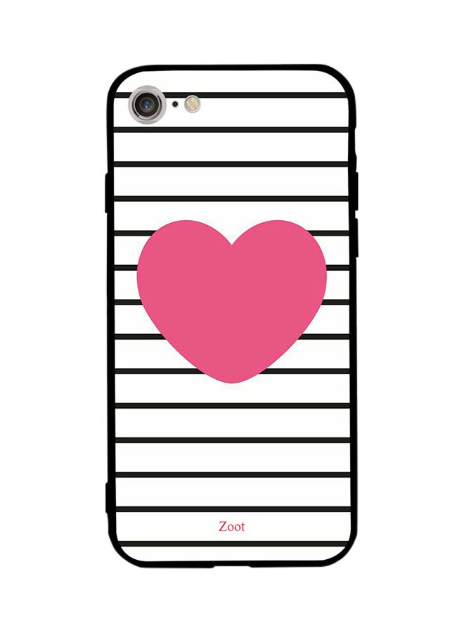 Zoot Thermoplastic Polyurethane Skin Case Cover -for Apple iPhone 7 Pink Heart Stripes Pink Heart Stripes