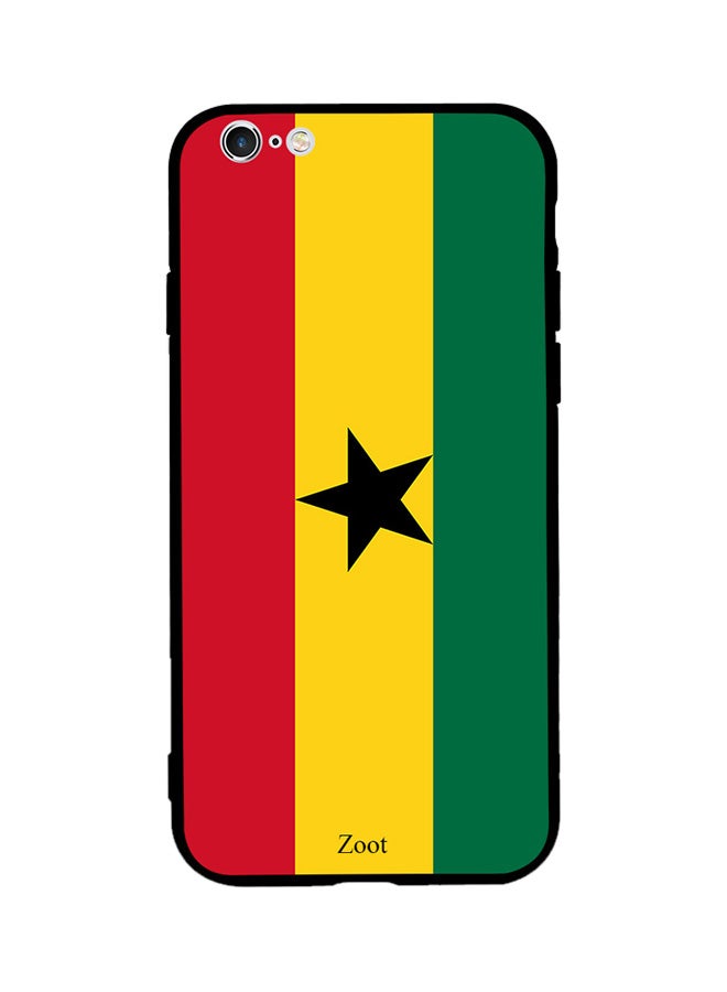 Zoot Thermoplastic Polyurethane Protective Case Cover For Apple iPhone 6 Plus Ghana Flag