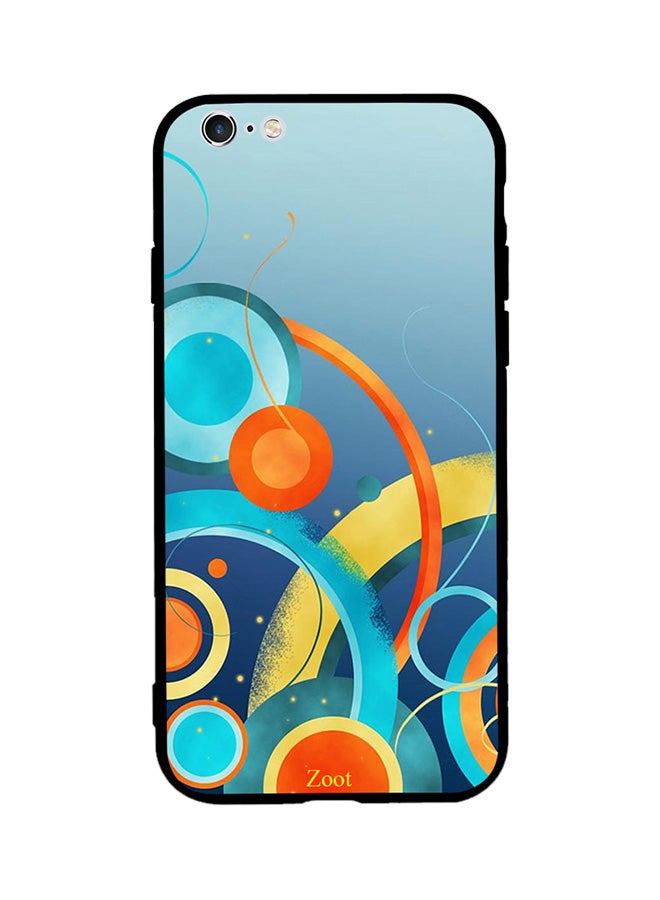 Thermoplastic Polyurethane Protective Case Cover For Apple iPhone 6 Plus Colorful Circles