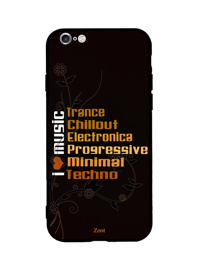 Zoot Thermoplastic Polyurethane Protective Case Cover For Apple iPhone 6 Plus I Love Music