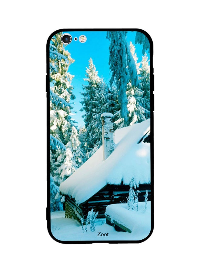 Thermoplastic Polyurethane Protective Case Cover For Apple iPhone 6 Plus Snow House