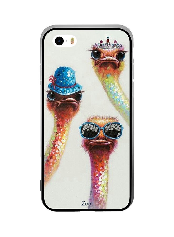 Zoot Thermoplastic Polyurethane Protective Case Cover For Apple iPhone SE Ostrich Princess