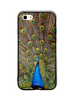 Thermoplastic Polyurethane Protective Case Cover For Apple iPhone SE Peacock Feathers